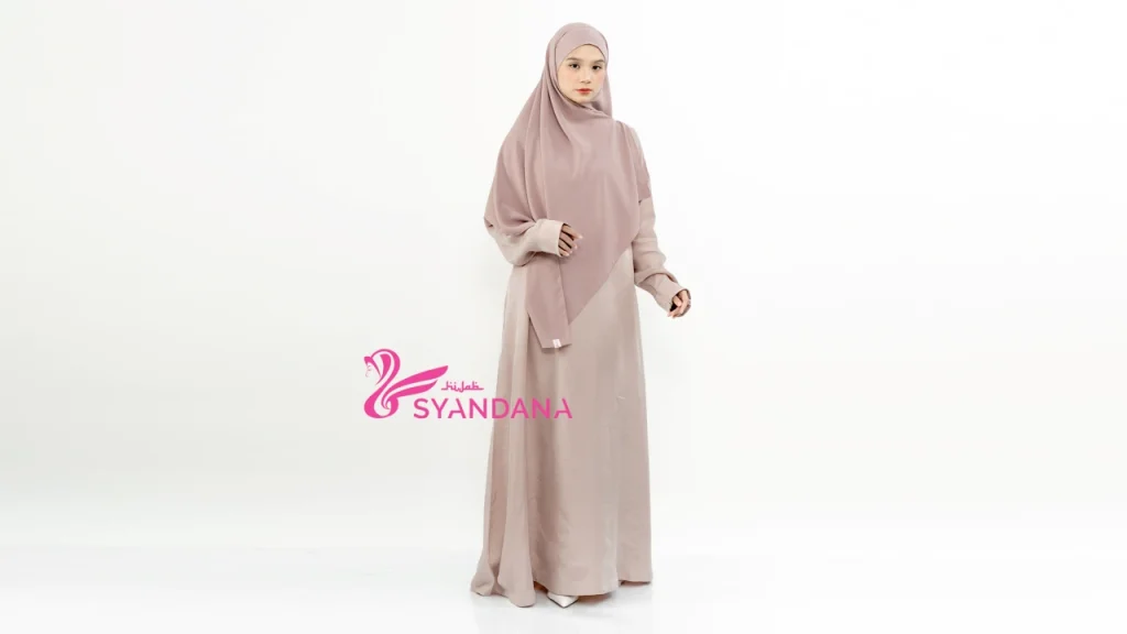 Abaya Cupro Natural Fabrics Nubuck Silk Inspirasi Mix and Match Ala Influencer Stylish